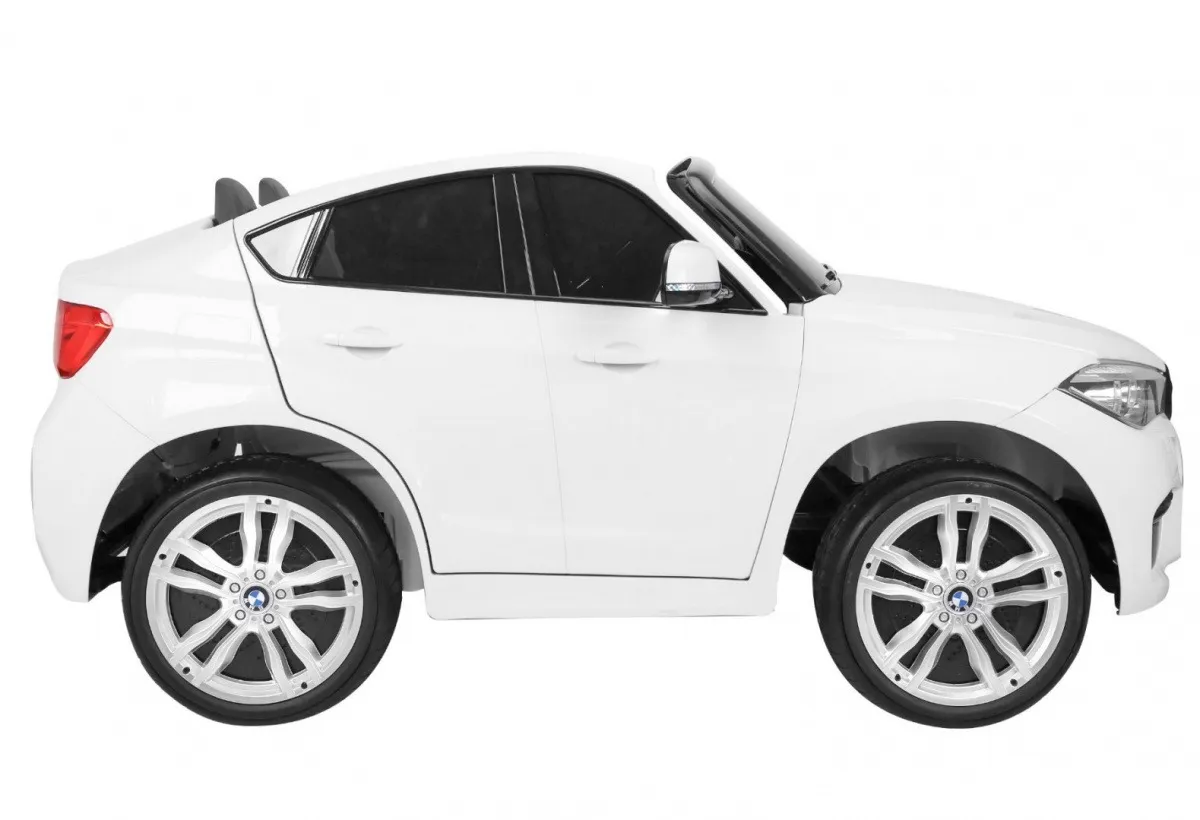 licencirani auto na akumulator bmw x6m xxl - dvosjed - bijeli - slika 2