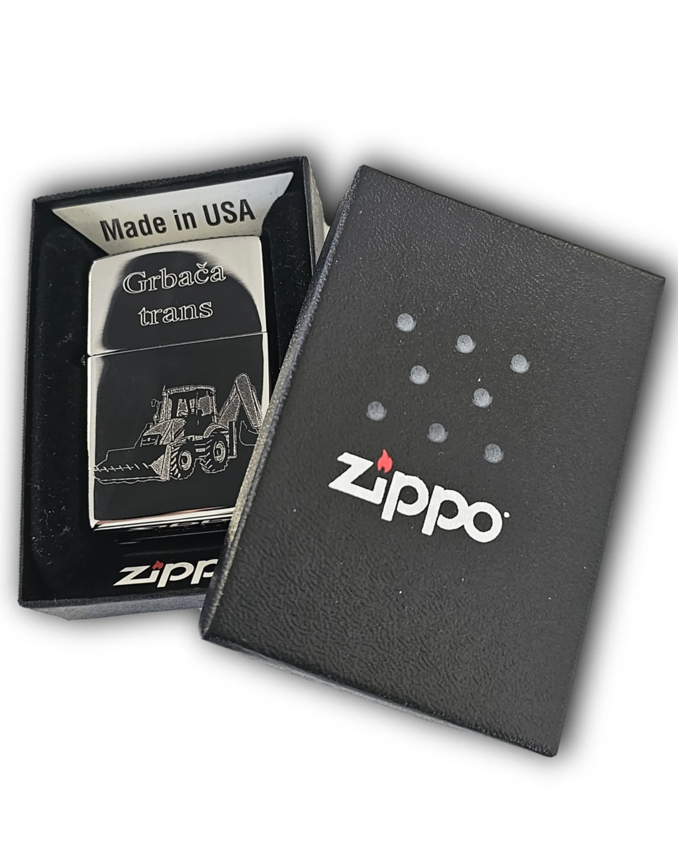 Zippo upaljač – Za bagerista - Prozor, Otočac