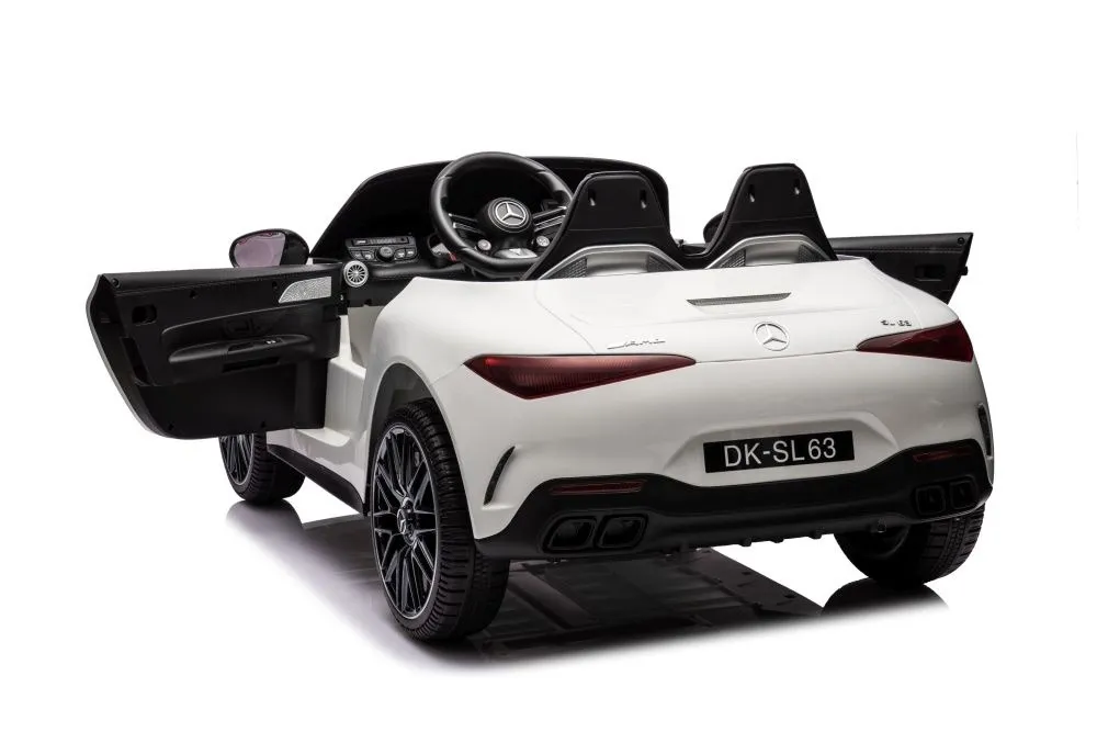 licencirani auto na akumulator mercedes amg sl63 - bijeli - slika 5