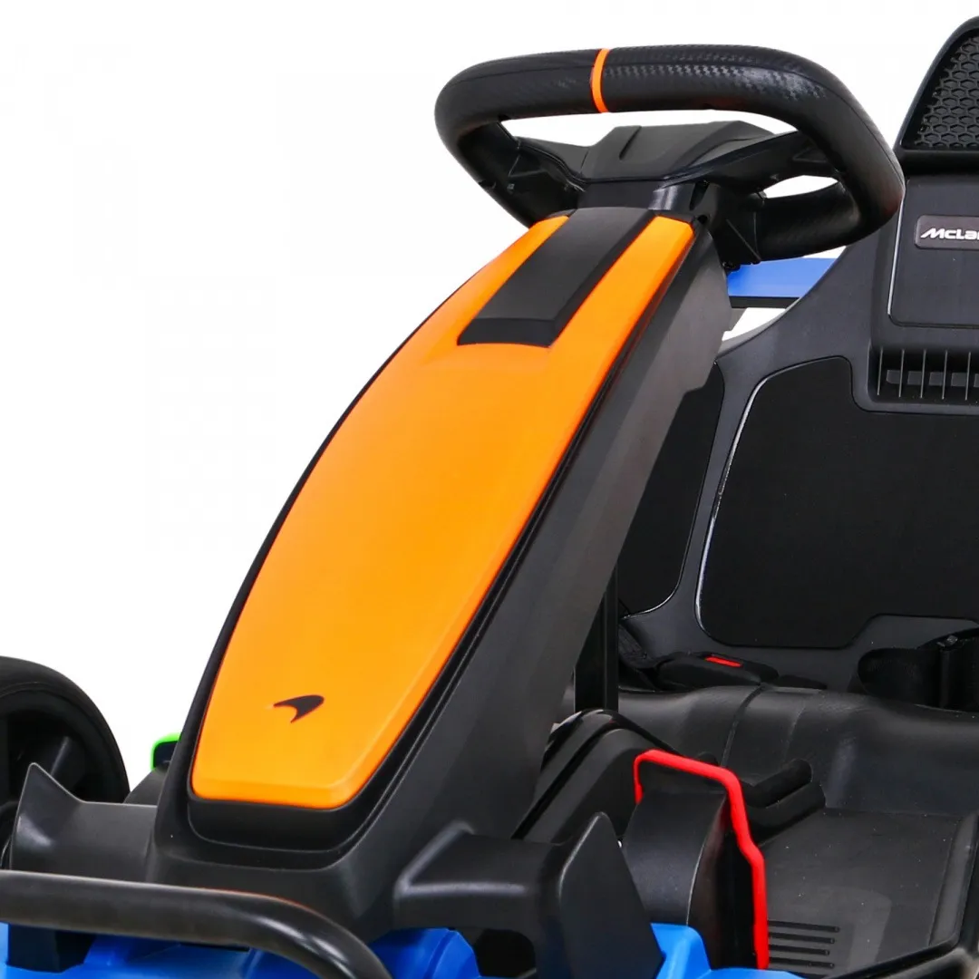 licencirani go-kart na akumulator mclaren drift - narančasti - slika 7