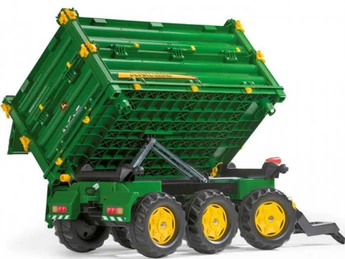 rolly toys prikolica multi john deere - 3 osovine - slika 3