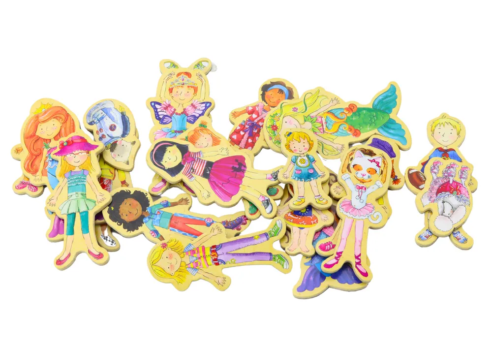 set of magnets wooden characters in colorful disguises, 20 pieces - slika 2