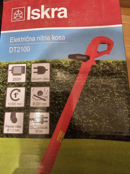 iskra nitna kosa trimer za travu + račun - slika 2