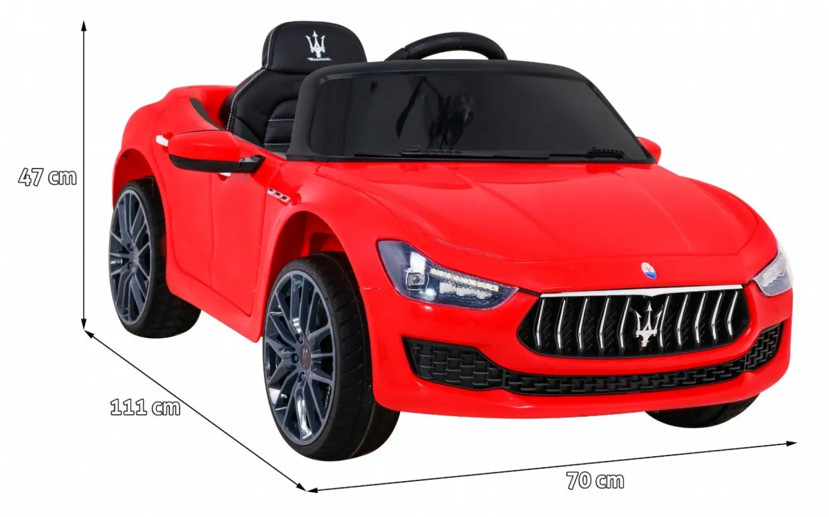 licencirani auto na akumulator maserati ghibli - crveni - slika 2