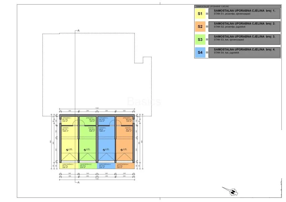 otok pag - mandre, 3soban apartman + vrt + garaža,100,32 m2 - slika 17