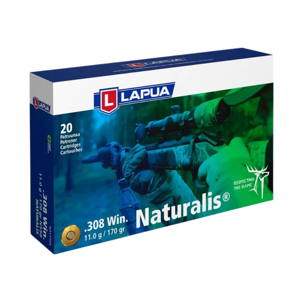 Karabinsko streljivo LAPUA NATURALIS .308 Win. 11,0g - Poreč