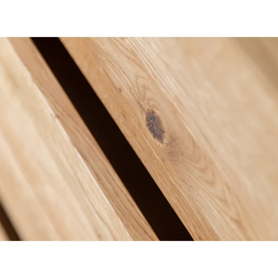 komoda modern loft 120,50x45cm sa staklom,materijal:masivno drvo hrast - slika 3