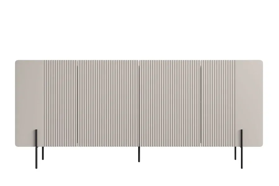 komoda malmi 200 cm, 4 vrata i 4 police, materijal: mdf - slika 3
