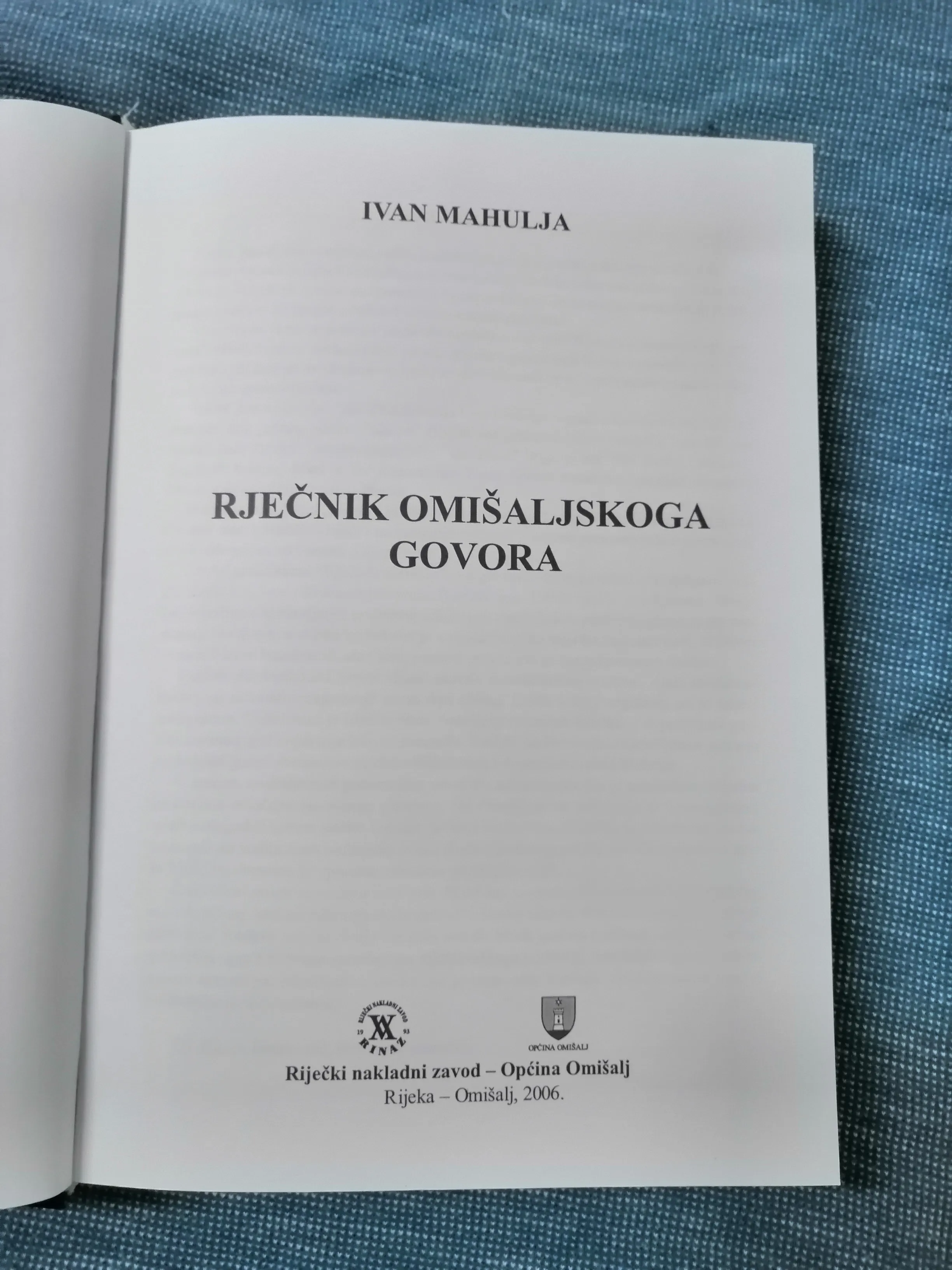 ivan mahunja – rječnik omišaljskog govora - slika 2