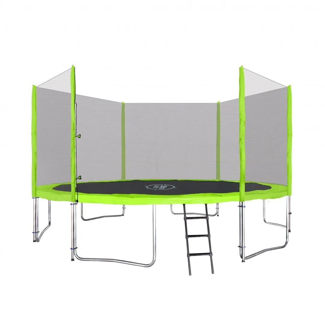 trampolin 12ft 366cm - zeleni - slika 2