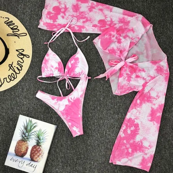 trodijelni bikini tie-dye - slika 7