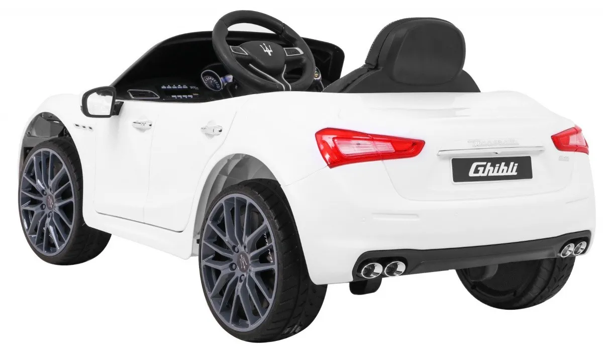 licencirani auto na akumulator maserati ghibli - bijeli - slika 4
