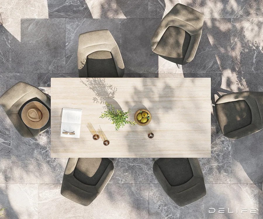 outdoor stol edge 200x100cm, materijal: keramika travertino bianco - slika 4