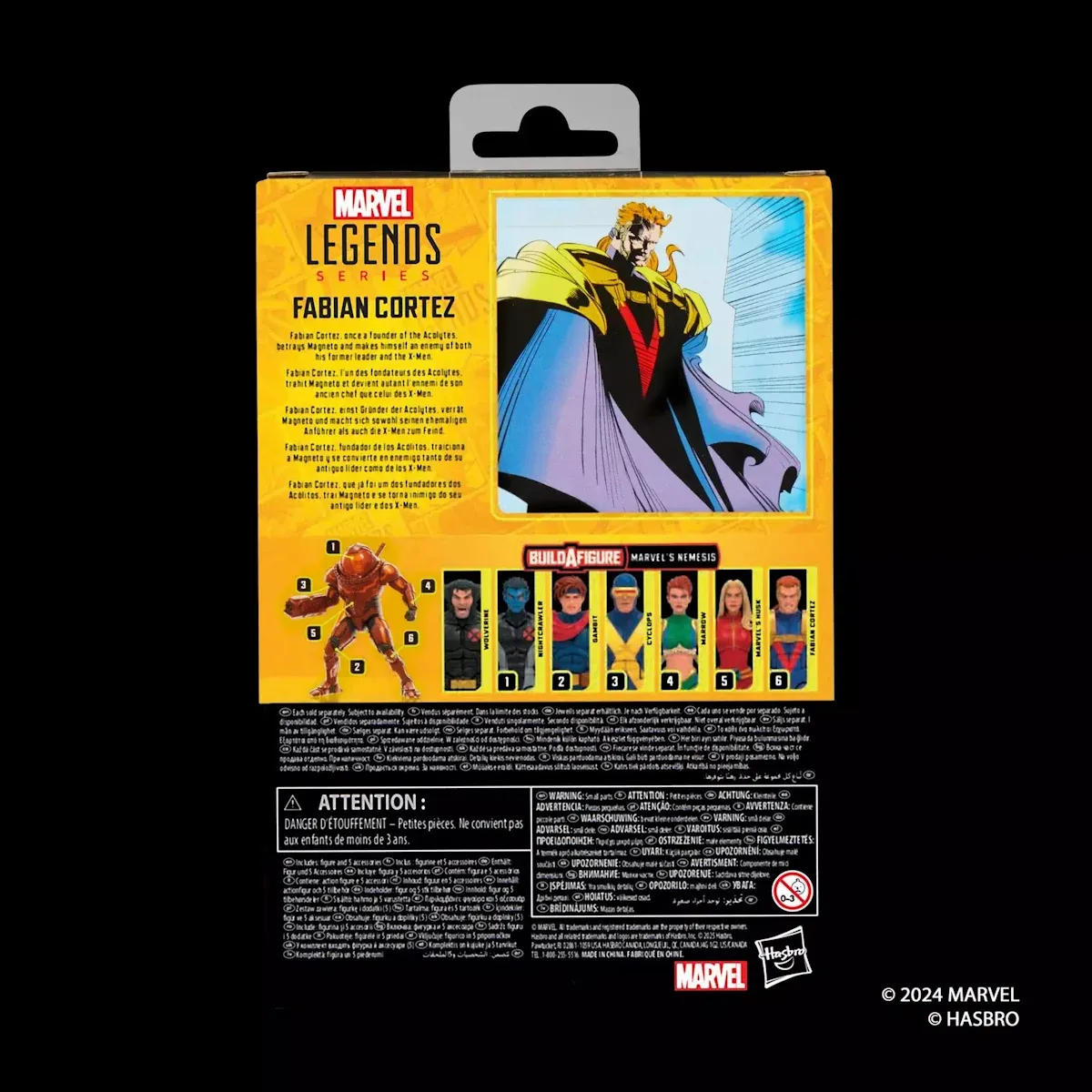 marvel legends series: x-men – fabian cortez figura, 15cm - slika 10