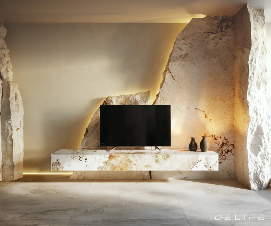 Tv Komoda Cuor 200x35cm, Materijal: Keramika Minas Melange - Čakovec