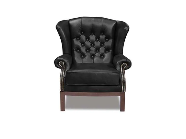 Chesterfield Fotelja Durban | 1-sjedište | Shiny Black - Ježdovec, Zagreb