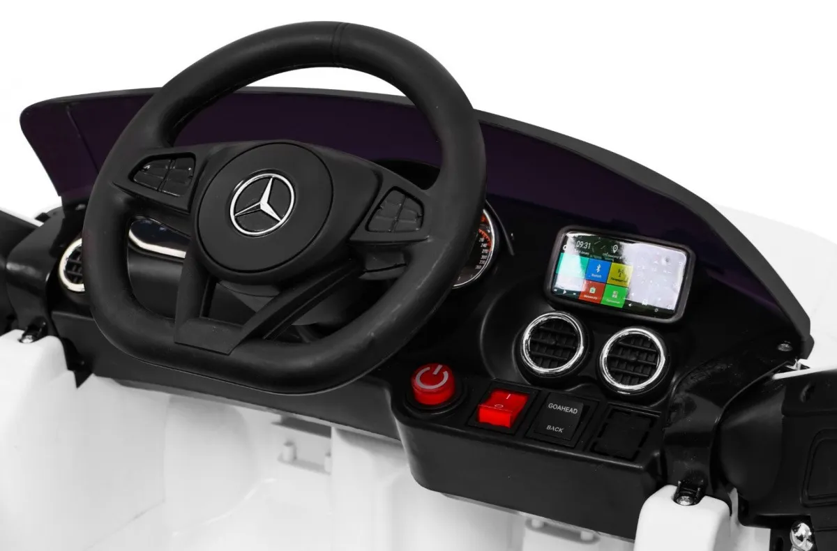 licencirani auto na akumultor mercedes benz gt - bijeli - slika 7