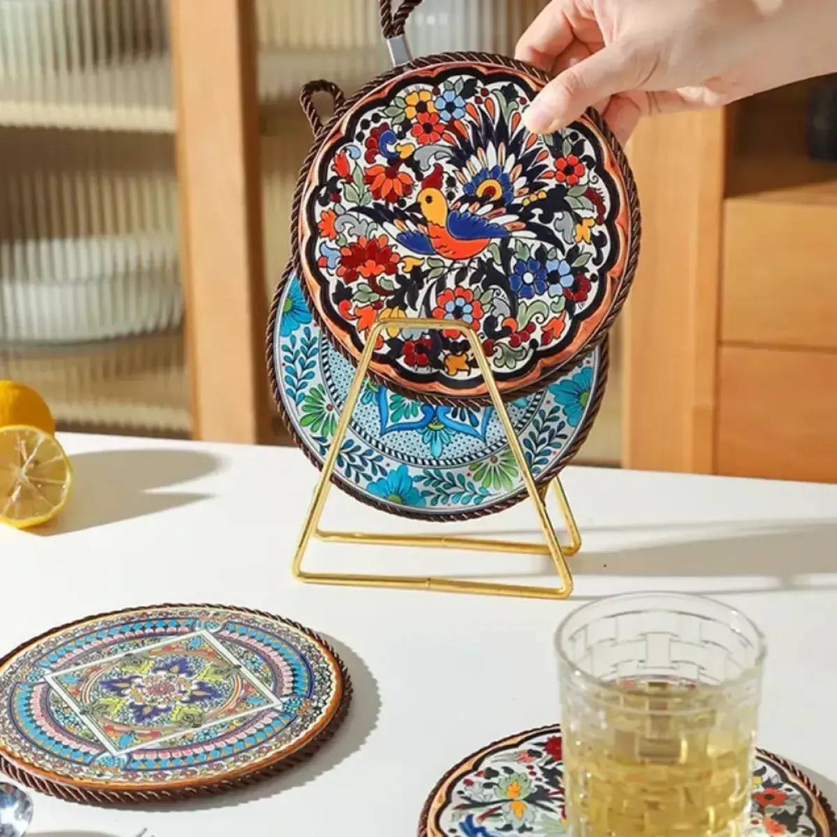 keramički podmetač za lonce i tanjure – otporan na toplinu - slika 3