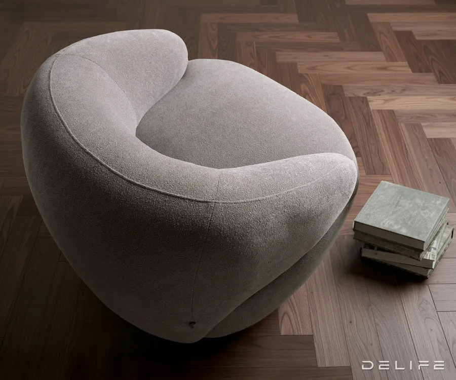 fotelja nova 88x88cm, materijal: strukturirana tkanina - slika 4