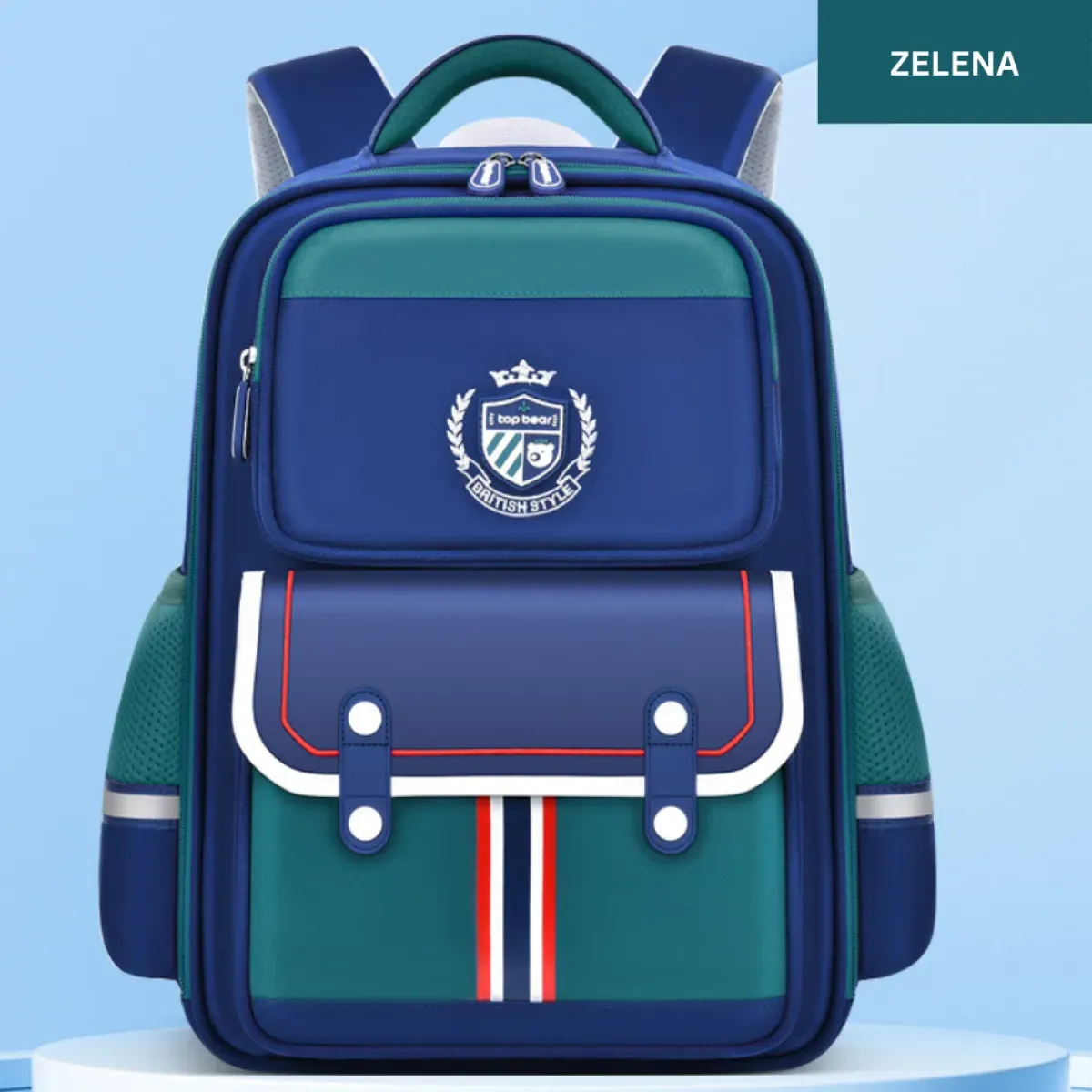 british style - školski ruksak za djecu – ergonomski i moderan dizajn - slika 5