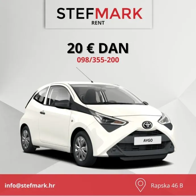 Najam Auta Zagreb / Dan 20 € / Rent A Car