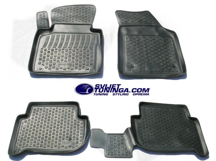 premium 3d gumeni auto tepisi za vw touran - top izgled - slika 2