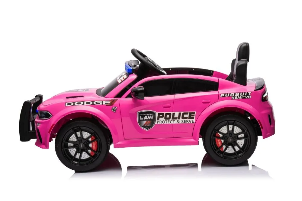 licencirani policijski auto na akumulator dodge charger - rozi - slika 9