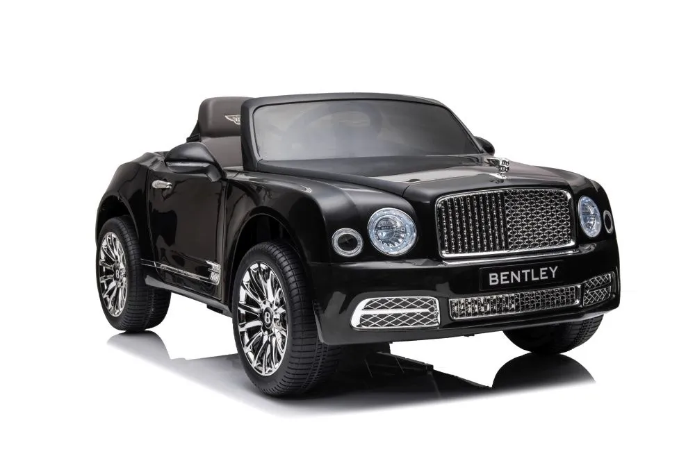 licencirani auto na akumulator bentley mulsanne - crni/lakirani - slika 2