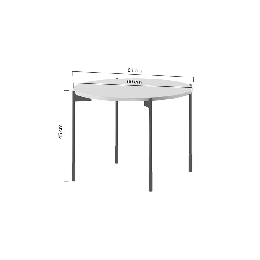 klub stolić sonatia okrugli 60cm, materijal: mdf - slika 5