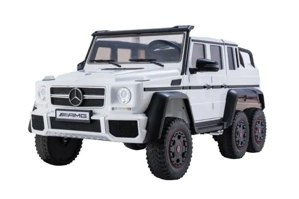 licencirani auto na akumulator g63 6x4 24v - bijeli - slika 2