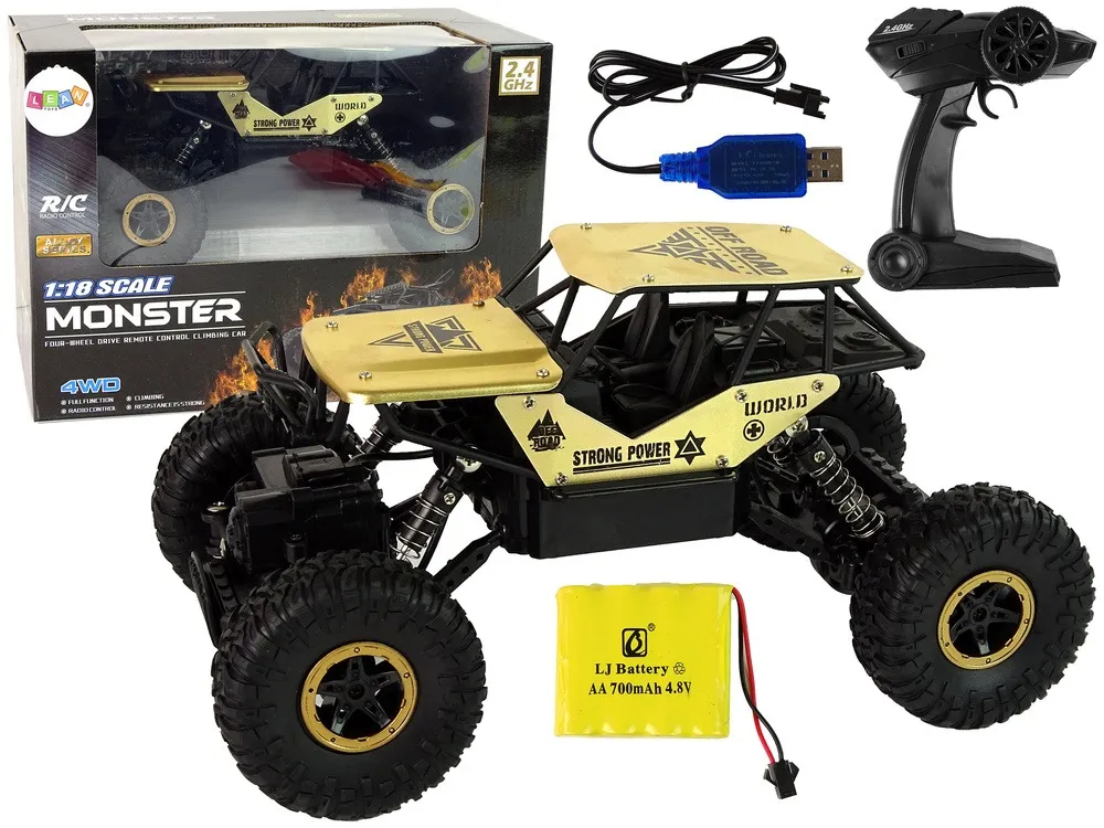 Auto RC High Wheels 1:18 Plastic Black Gold - Mursko Središće