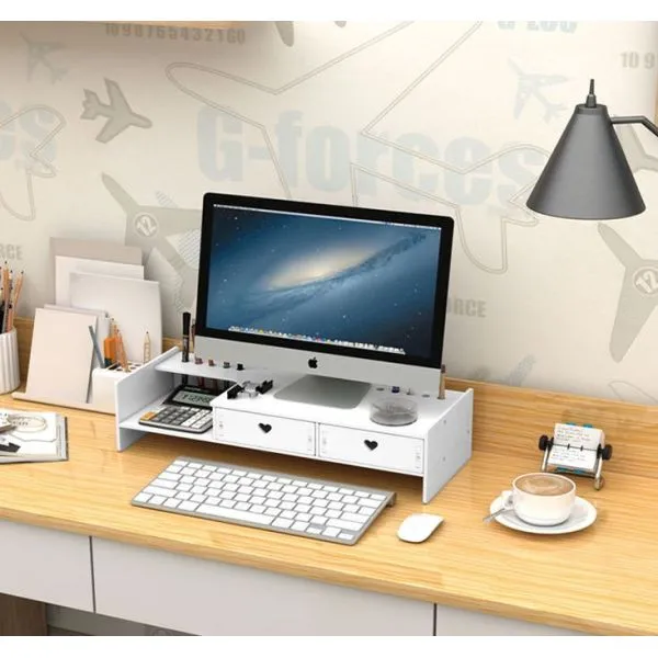 stalak za monitor ili laptop s ladicama - slika 4