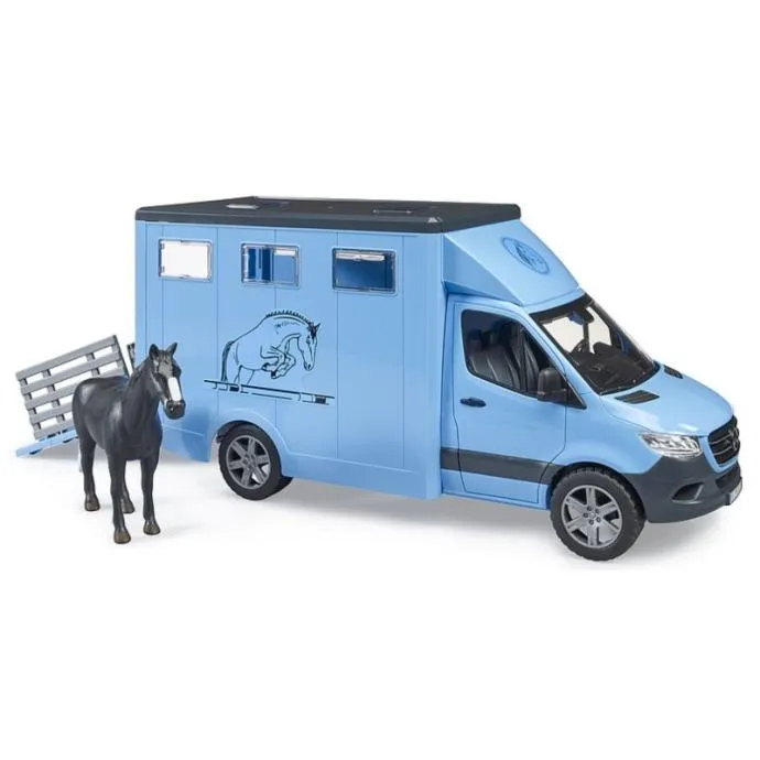 bruder mb sprinter transporter životinja sa 1 konjem - slika 5