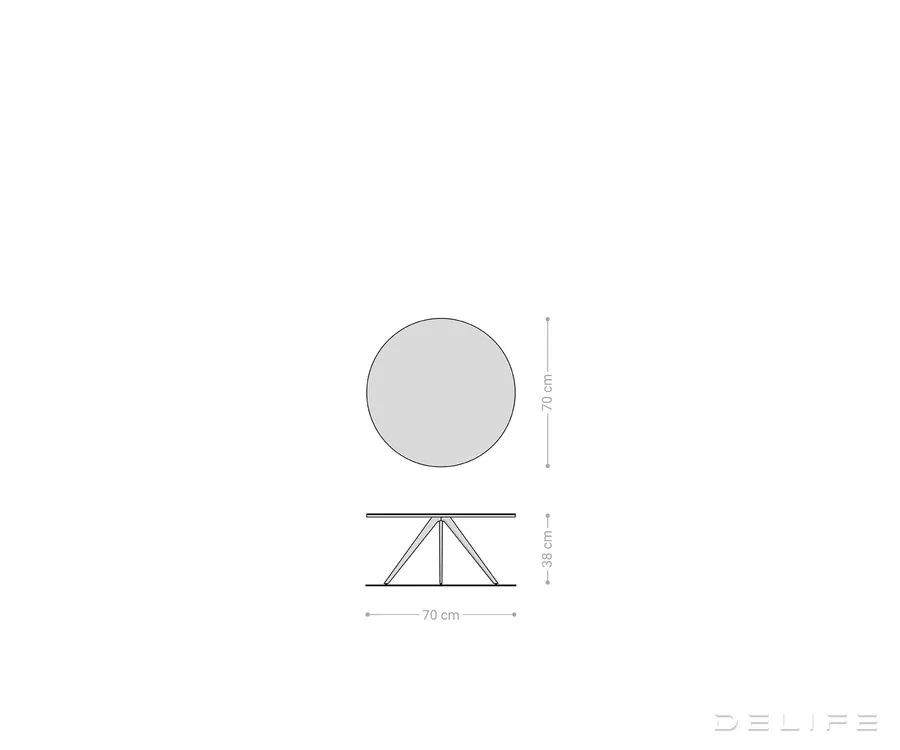 klub stolić delron 70x70cm, materijal: keramika - slika 9