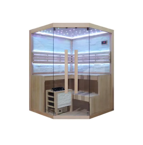 finska sauna – premium kutna 200 x 200 x 200 cm - slika 2