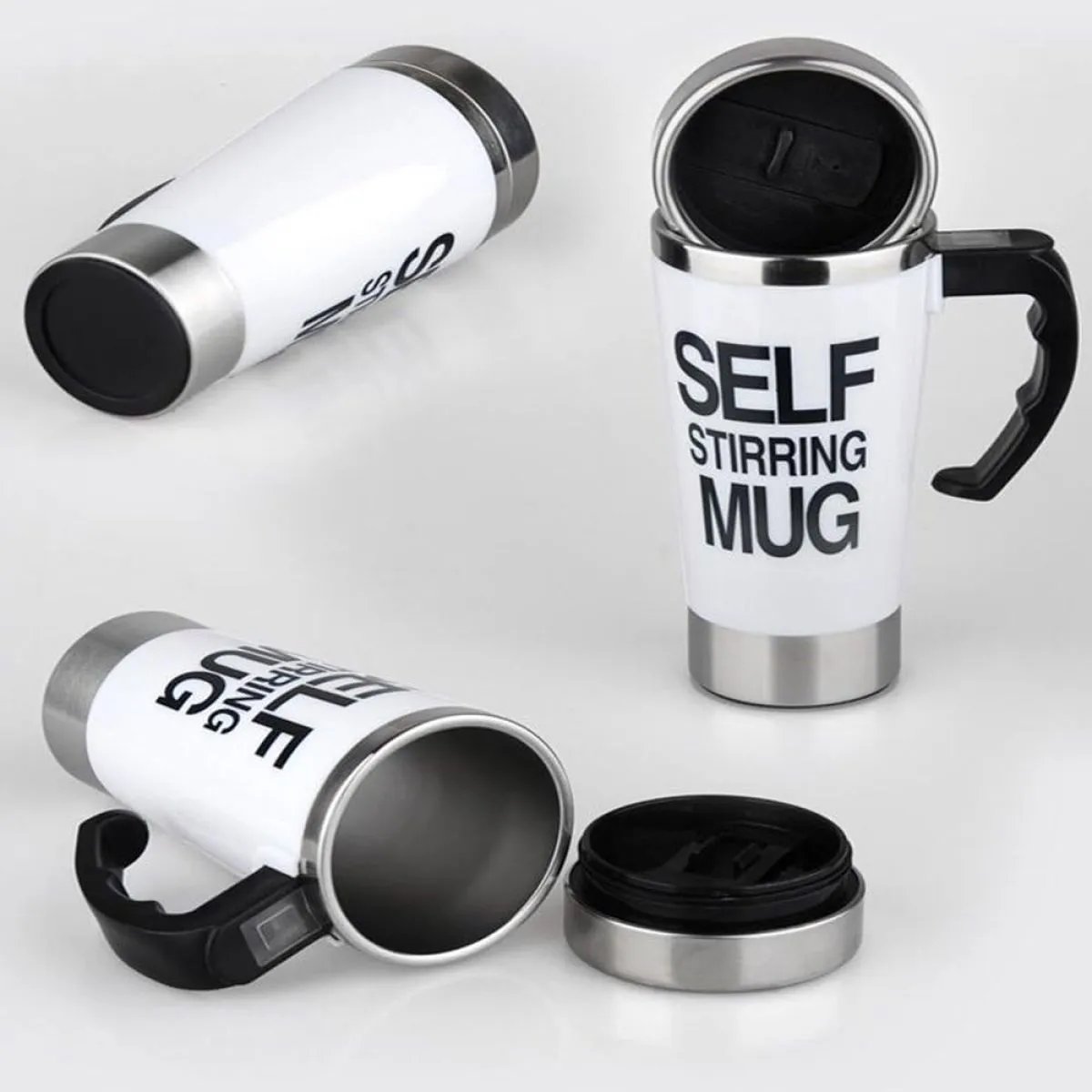 nevjerojatan kućni gadget, šalica koja sama miješa kavu ili bilo - slika 2