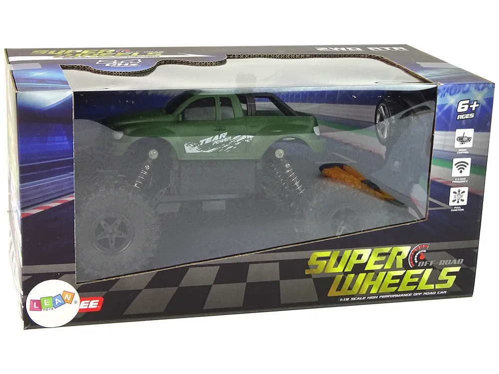 remote controlled car r/c 2.4 ghz 1:18 green - slika 5