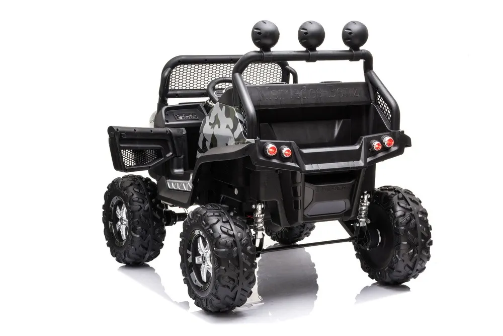 licencirani auto na akumulator mercedes unimog s - moro/army - slika 11
