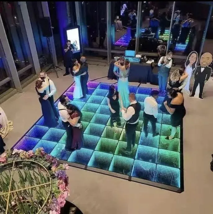 DANCE FLOOR LED paneli 3D podna rasvjeta za podije - Čakovec