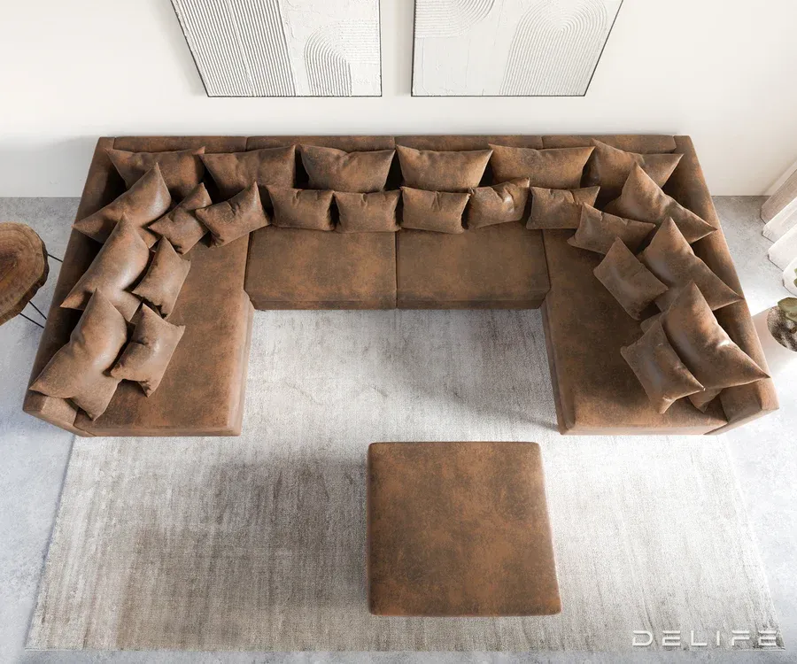 kutna garnitura clovis xl 400x185cm, materijal: mikrovelur - slika 5