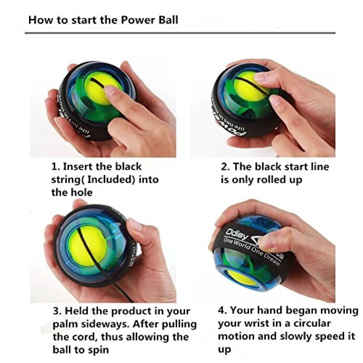 powerball gyroball za vježbanje novo - slika 5