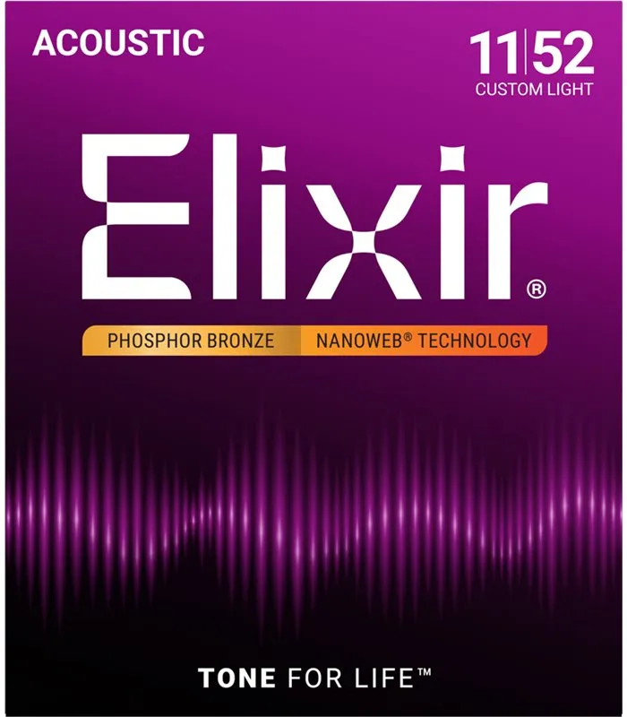 Elixir 11-52 Phosphor Bronze Žice Za Akustičnu Gitaru - Split
