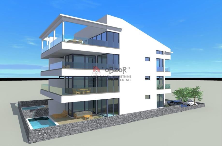 povljana-dvoetažan apartman(s6) penthouse - prvi red do mora - slika 13