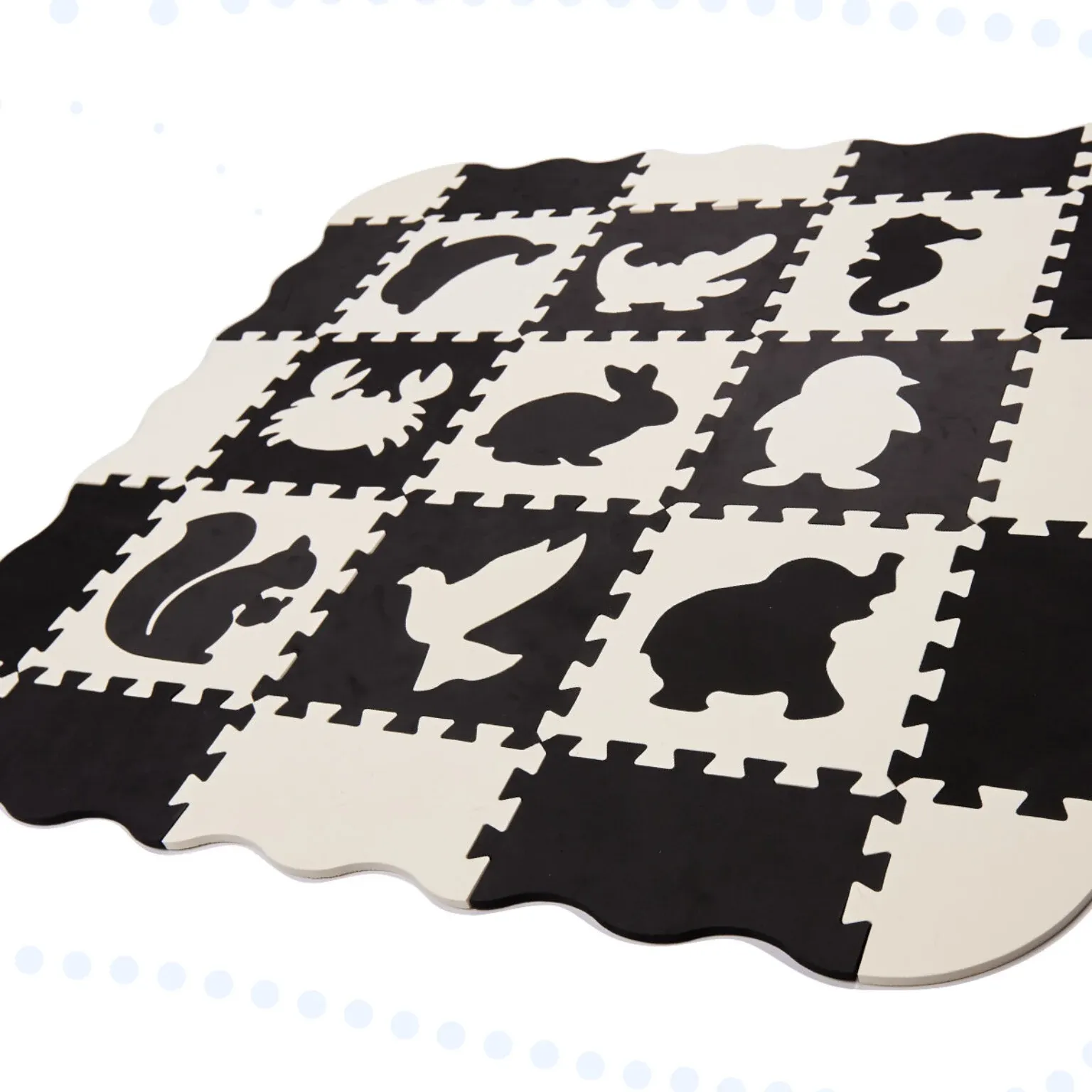 edukativna podloga puzzle crno-bijele - slika 8