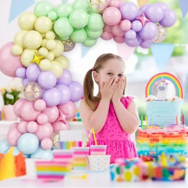 luk od balona - pastel (91 balon u setu) - slika 7