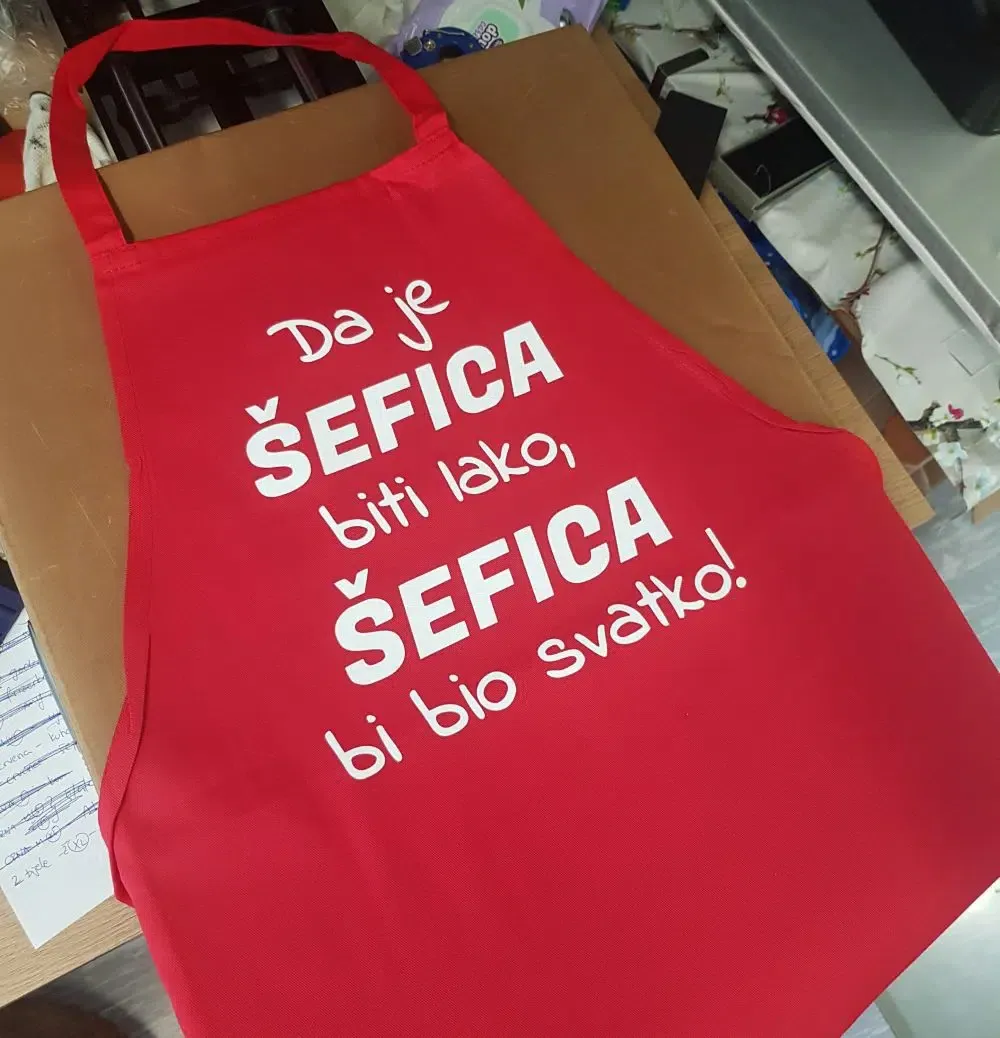 Pregača za šefa ili šeficu - Otočac