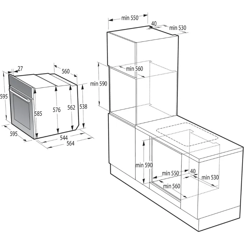 gorenje pećnica bps 6747 a09dbgot crni dizajn; airfry funkcija - slika 6