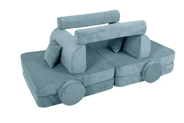 velika modularna sofa za djecu - tirkizna - slika 2
