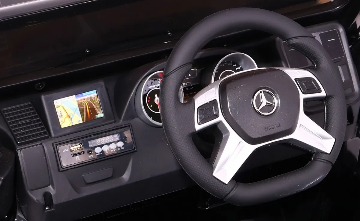 licencirani auto na akumultor mercedes g65 2 4g - bijeli/lakirani - slika 7