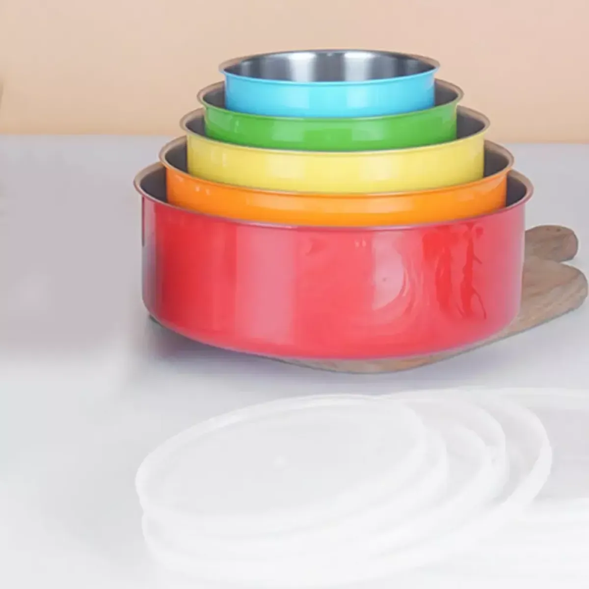 set posuda za čuvanje hrane s poklopcima – 5 kom - slika 2